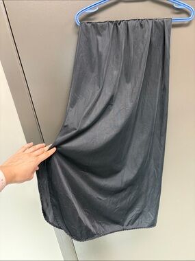 Vintage Whimsigoth French maid scalloped slip skirt